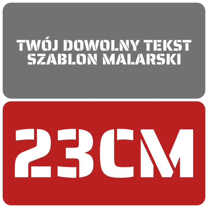 Szablon czcionka Saira Stencil One 23cm