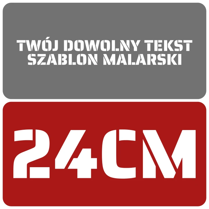 Szablon czcionka Saira Stencil One 24cm