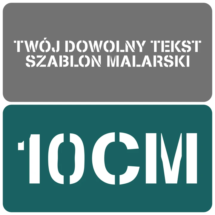 Szablon czcionka Stencilia 10cm