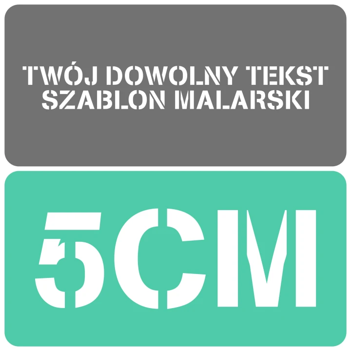 Szablon czcionka Stencilia 5cm