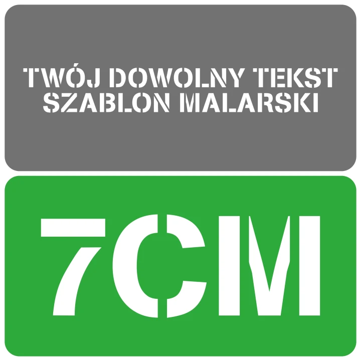 Szablon czcionka Stencilia 7cm