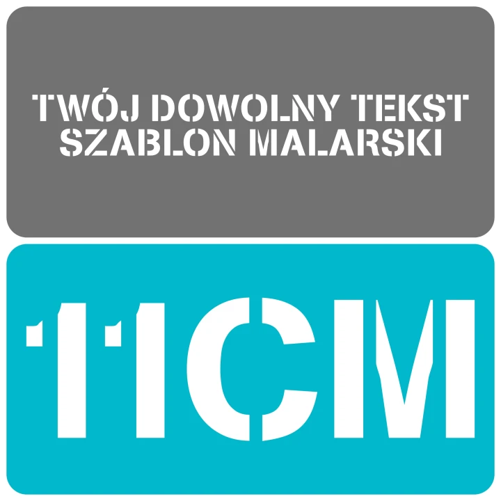 Szablon czcionka Stencilia 11cm