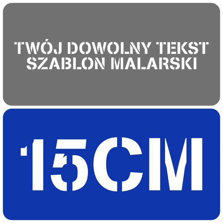 Szablon czcionka Stencilia 15cm