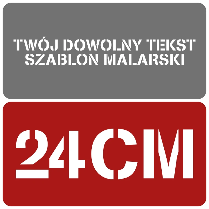 Szablon czcionka Stencilia 24cm