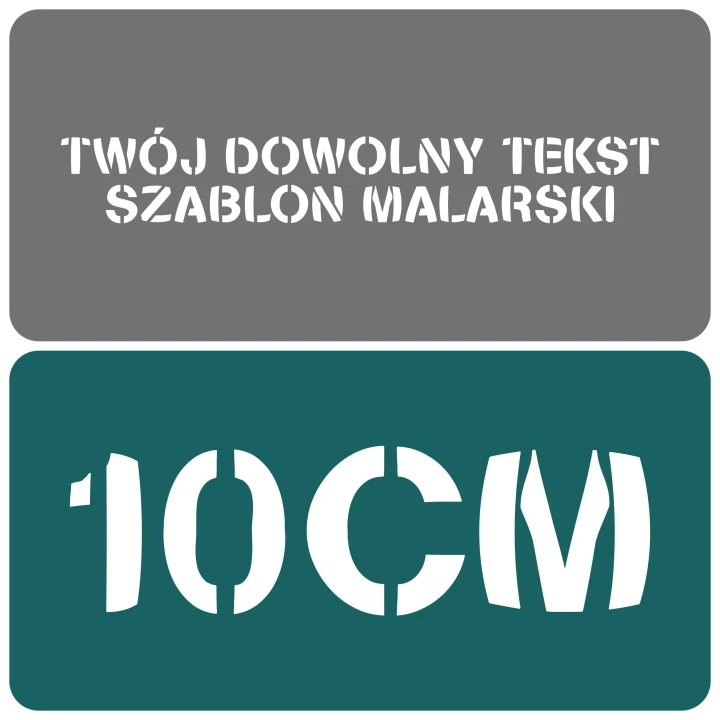 Szablon czcionka Stencilia Bold 10cm