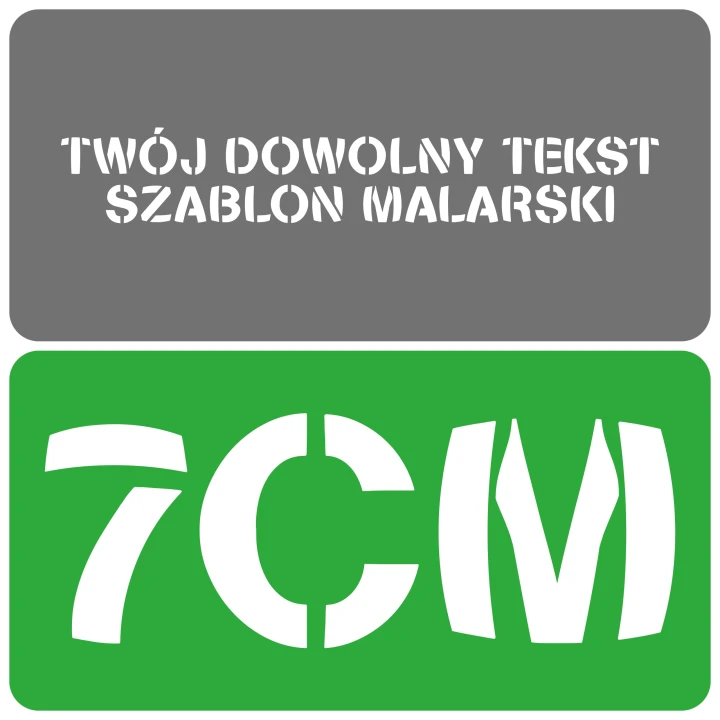 Szablon czcionka Stencilia Bold 7cm