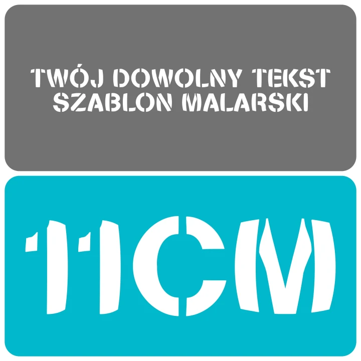 Szablon czcionka Stencilia Bold 11cm