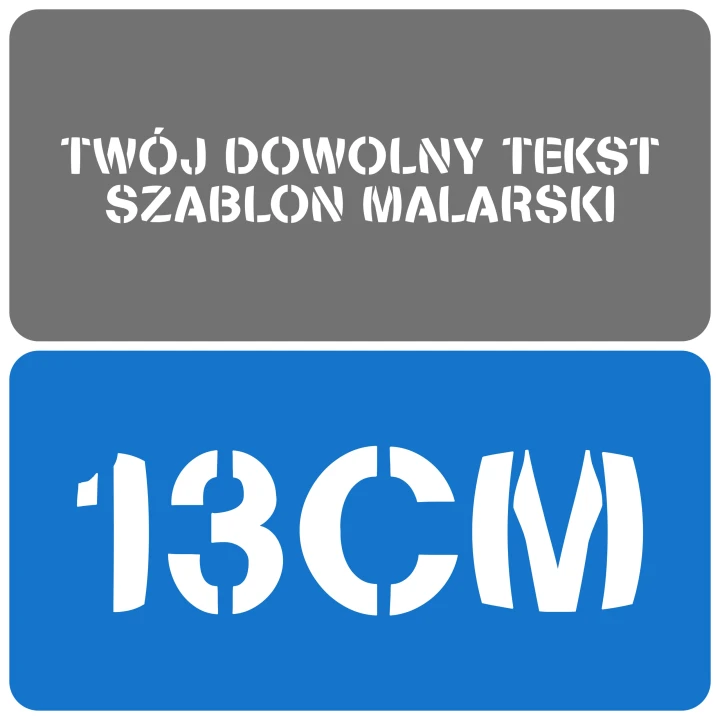 Szablon czcionka Stencilia Bold 13cm