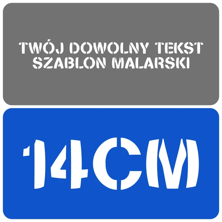 Szablon czcionka Stencilia Bold 14cm