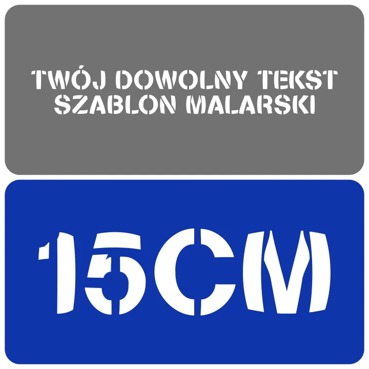 Szablon czcionka Stencilia Bold 15cm