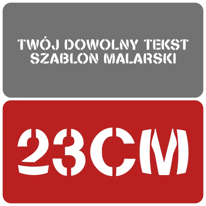 Szablon czcionka Stencilia Bold 23cm