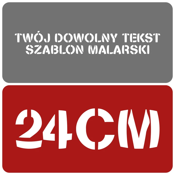 Szablon czcionka Stencilia Bold 24cm
