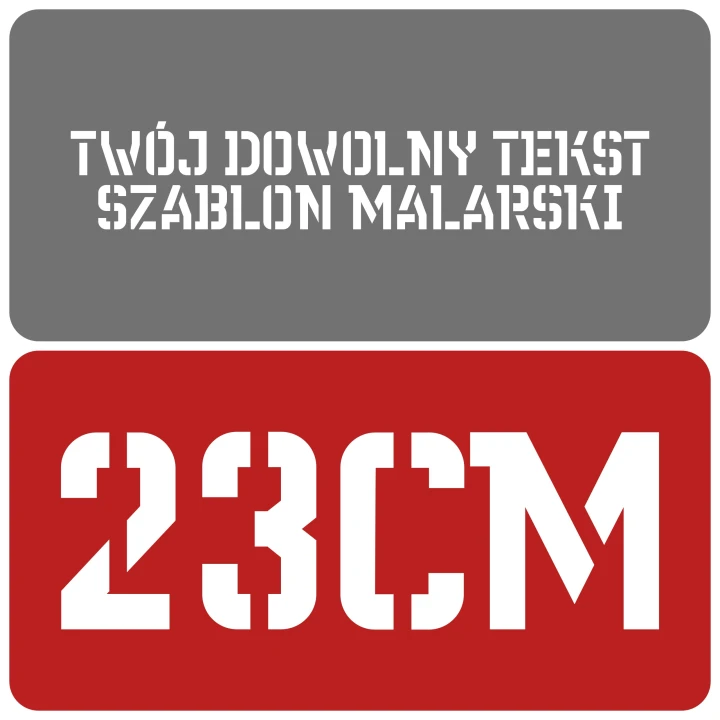 Szablon styl gotycki 23cm