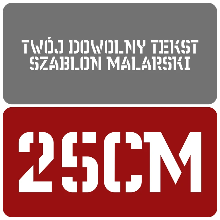 Szablon styl gotycki 25cm