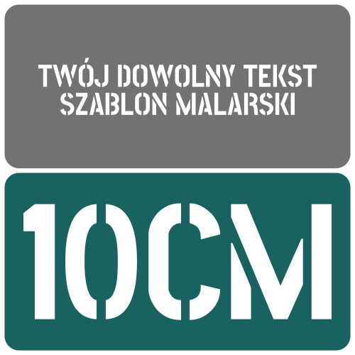 Szablon czcionka Stick No Bills 10cm