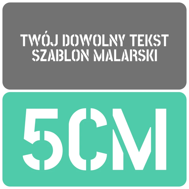 Szablon czcionka Stick No Bills 5cm