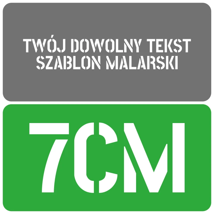 Szablon czcionka Stick No Bills 7cm