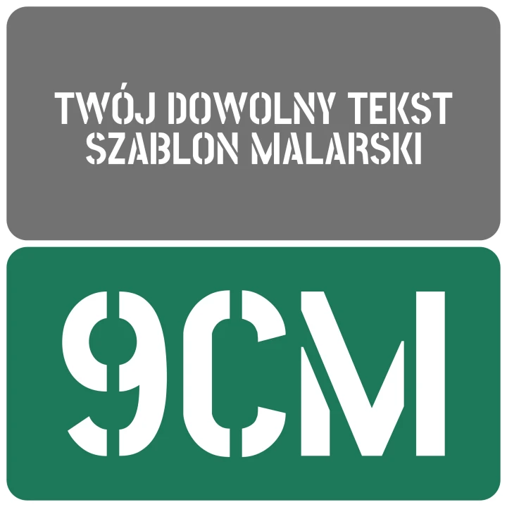 Szablon czcionka Stick No Bills 9cm