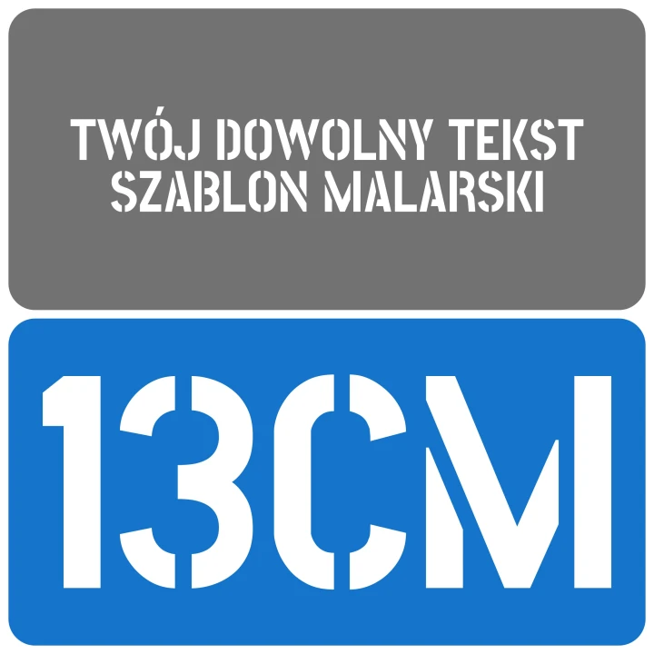 Szablon czcionka Stick No Bills 13cm