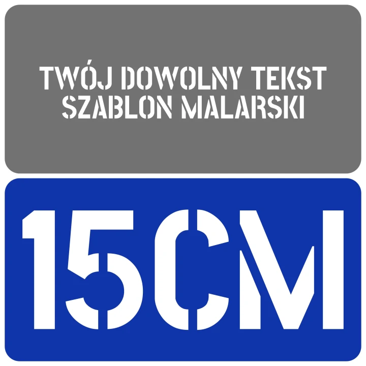 Szablon czcionka Stick No Bills 15cm