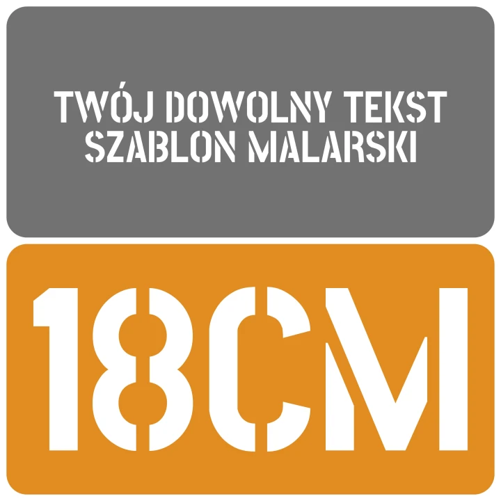 Szablon czcionka Stick No Bills 18cm