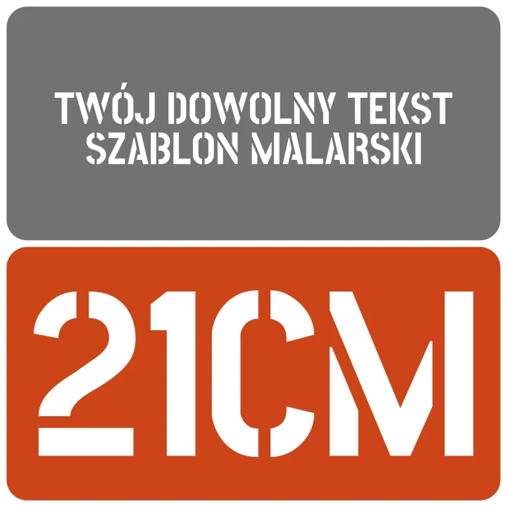Szablon czcionka Stick No Bills 21cm