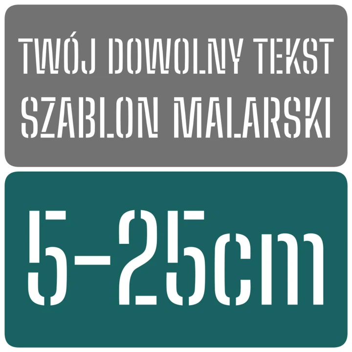 Szablon malarski - BSS - rozmiary 5-25cm