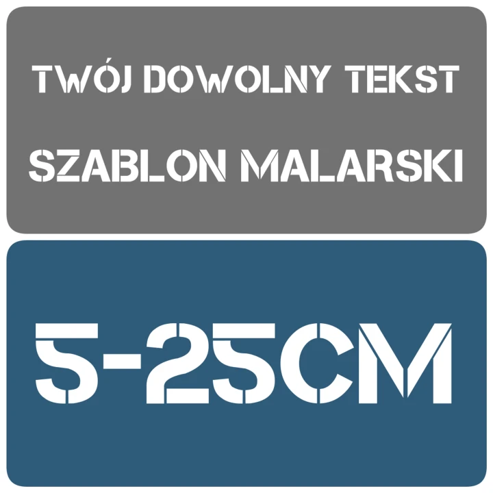 Szablon malarski - CLW - rozmiary 5-25cm