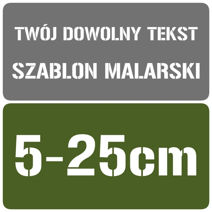 Szablon malarski - GNP - rozmiary 5-25cm