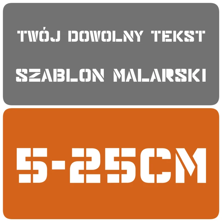 Szablon malarski - MJS - rozmiary 5-25cm