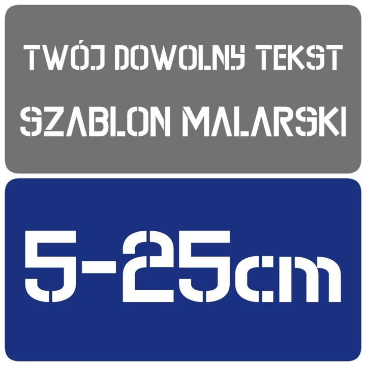 Szablon malarski - MKO - rozmiary 5-25cm
