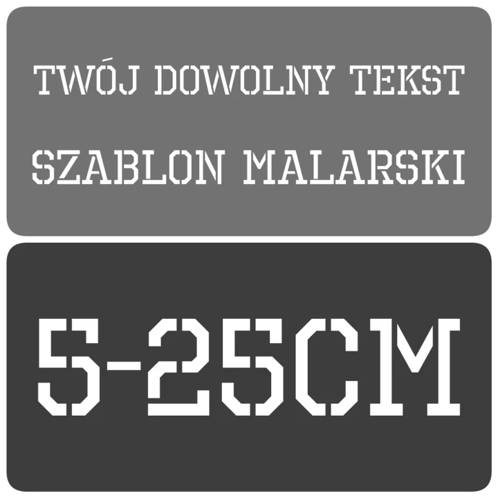 Szablon malarski - OPR - rozmiary 5-25cm
