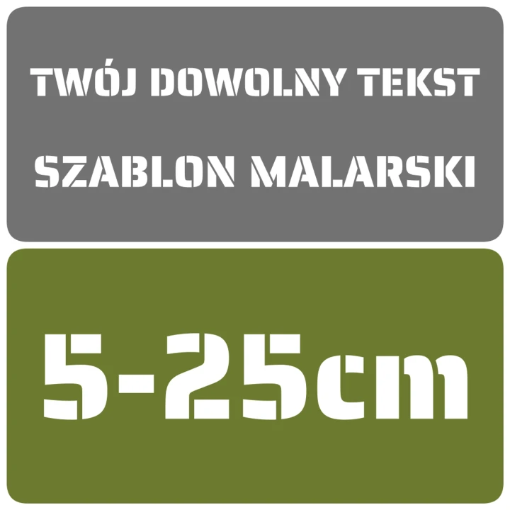 Szablon malarski - SSO - rozmiary 5-25cm