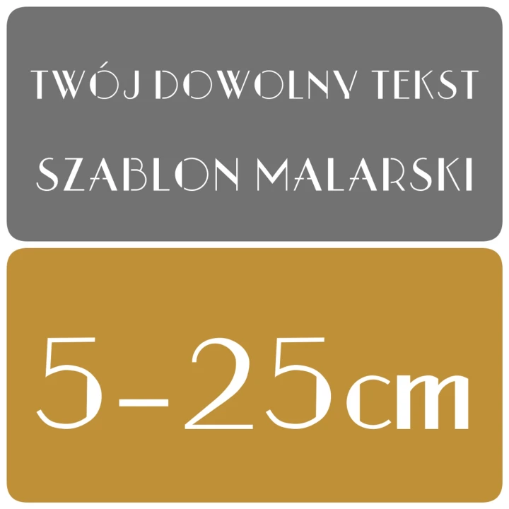 Szablon malarski - S35 - rozmiary 5-25cm