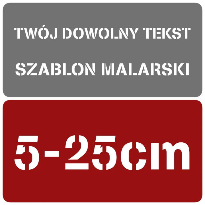 Szablon malarski - STL - rozmiary 5-25cm