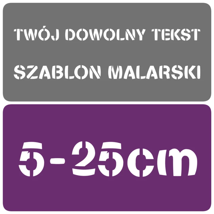 Szablon malarski - STB - rozmiary 5-25cm