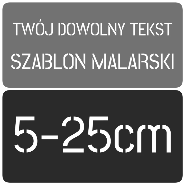 Szablon malarski - SNB - rozmiary 5-25cm