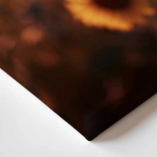 Obraz na płótnie canvas Słonecznik o zachodzie realistyczny