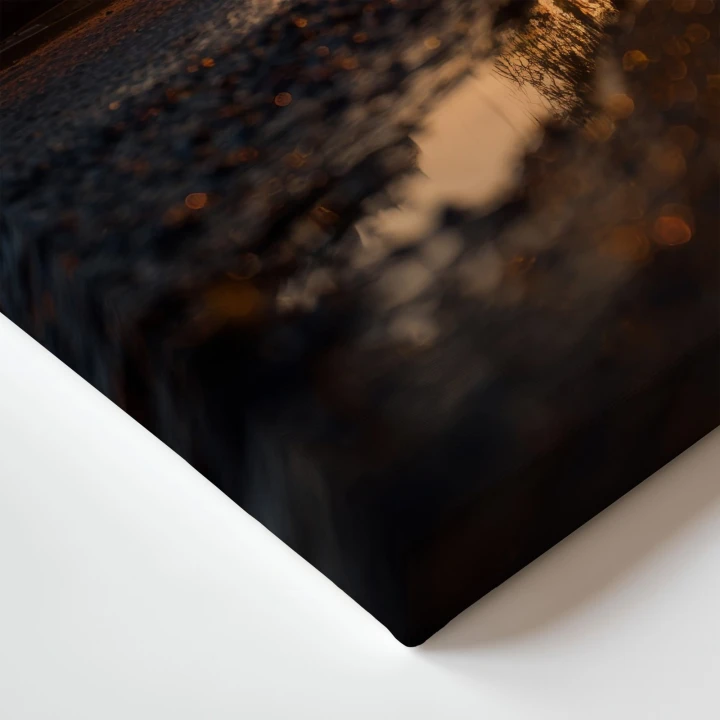 Obraz na płótnie canvas Ulica o zachodzie realistyczny