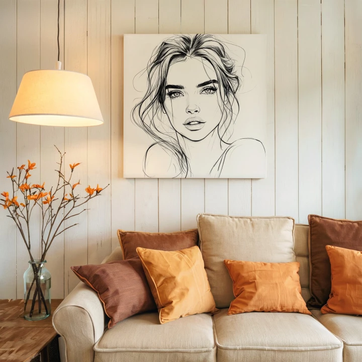 Obraz na płótnie canvas Portret kobiety realistyczny