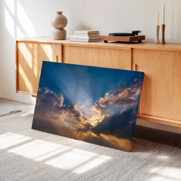 Obraz na płótnie canvas Zachód słońca realistyczny