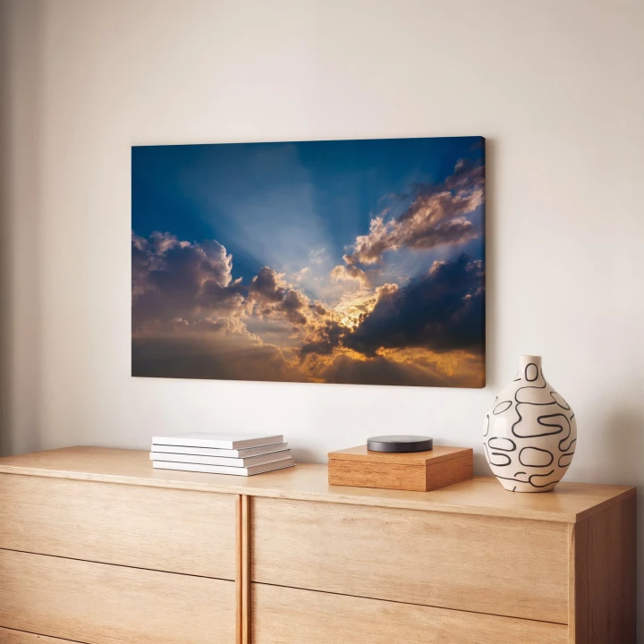 Obraz na płótnie canvas Zachód słońca realistyczny