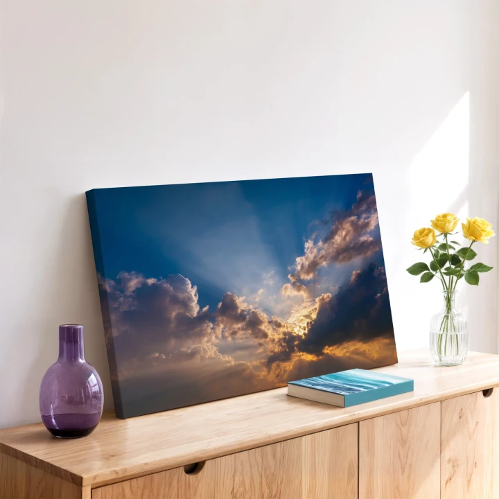 Obraz na płótnie canvas Zachód słońca realistyczny