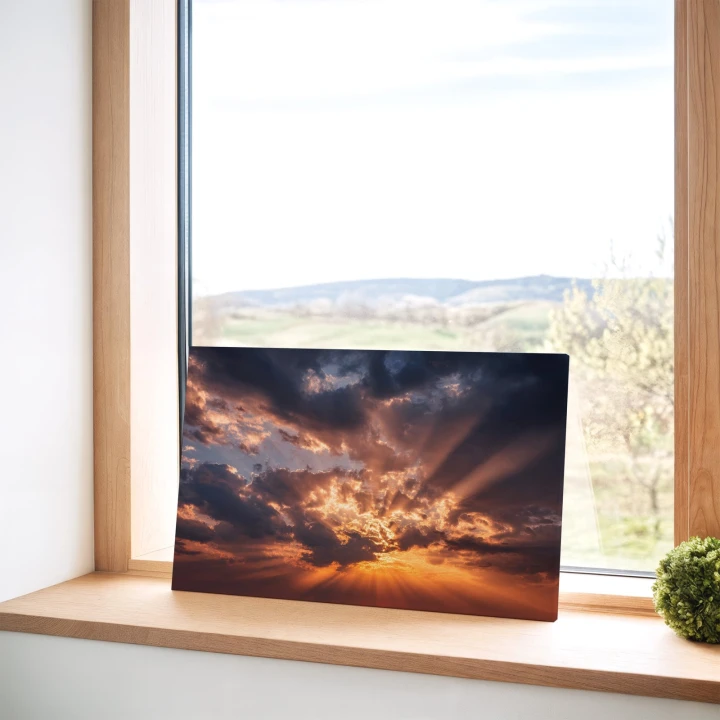 Obraz na płótnie canvas Zachód słońca realistyczny