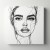 Obraz na płótnie canvas Portret kobiety line-art