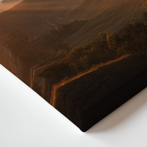 Obraz na płótnie canvas Dolina o poranku realistyczny