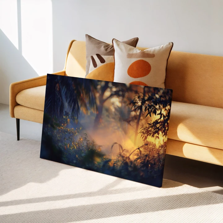 Obraz na płótnie canvas Złote światło dżungli realistyczny