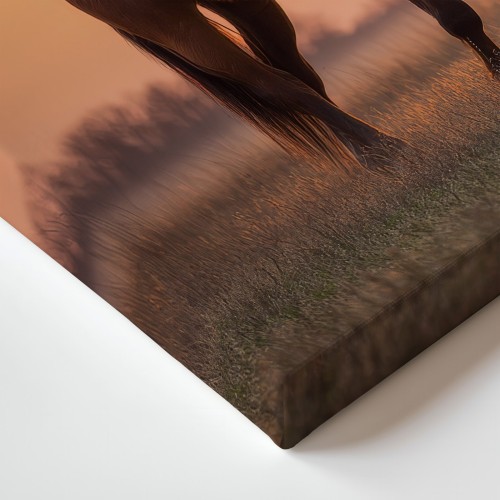 Obraz na płótnie canvas Koń na łące realistyczny