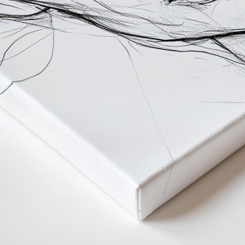 Obraz na płótnie canvas Kobieca twarz line-art