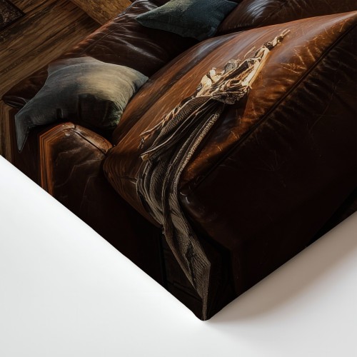 Obraz na płótnie canvas Salon w górach realistyczny